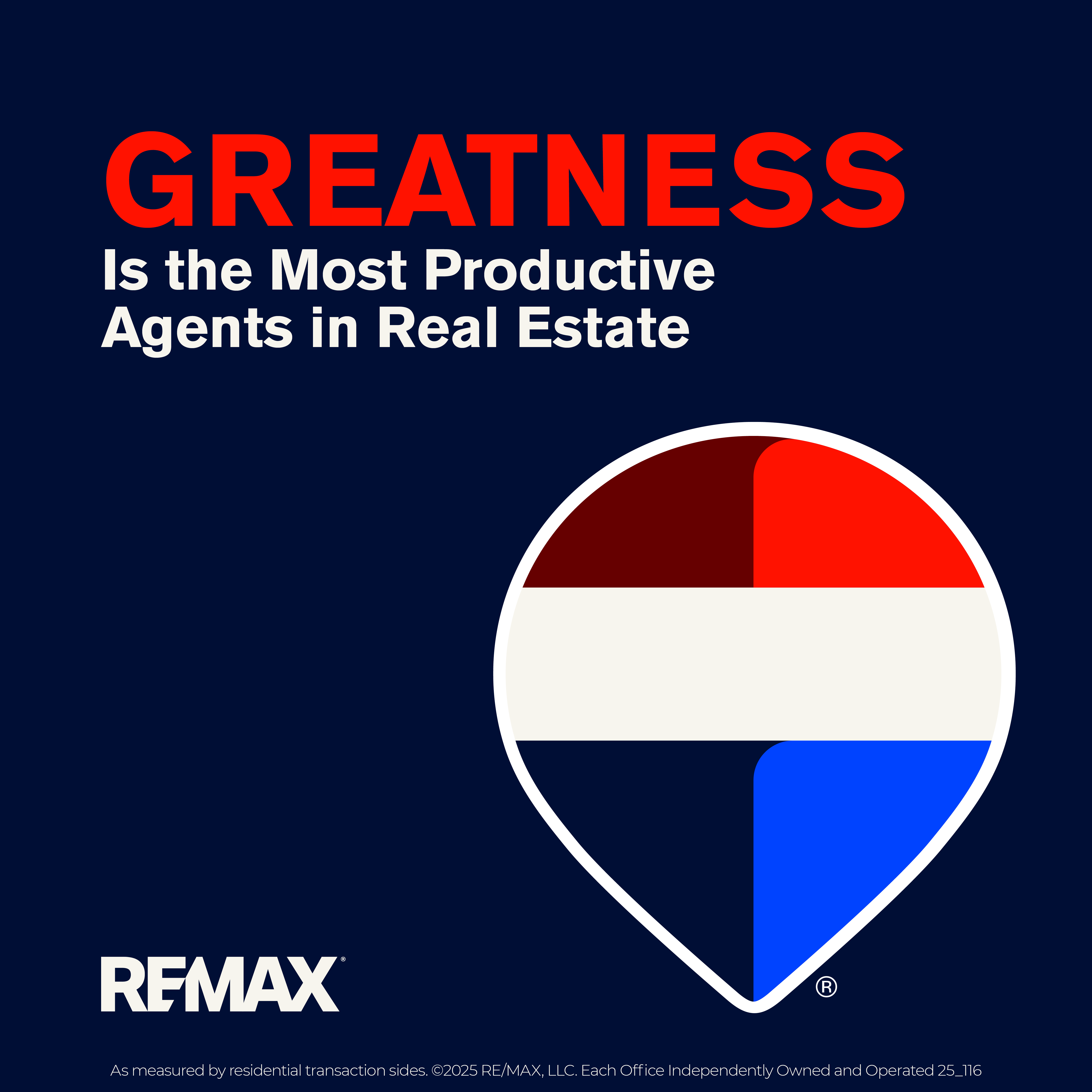 GREATNESS is the most productive agents in Real Estate